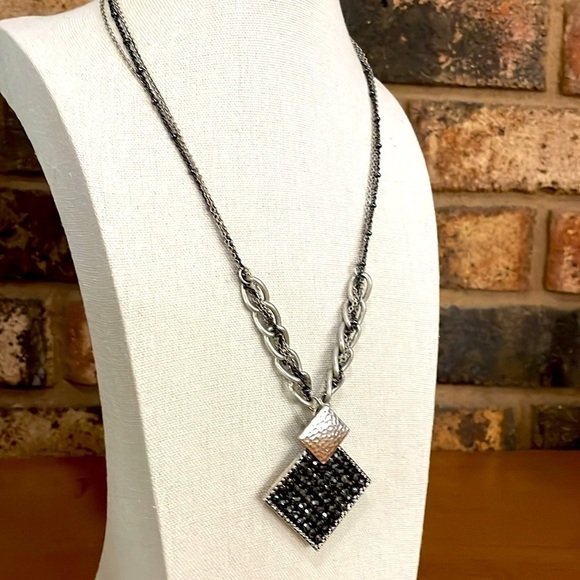 Park Lane Edgy Diamond Shaped Pendant necklace - Picture 3 of 5